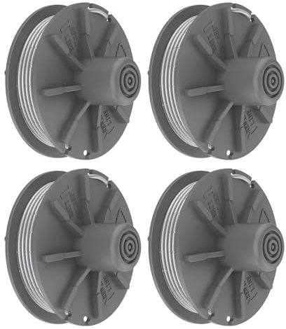 MUFUSHAN Rasentrimmer Ersatzspule 5307-20 mit 6.2 m Länge Ø 1,6 mm passend für Gardena Fadenspule 9805, 9806, 9807, 9808, 9809, 9827, 8846, 8847, 8848, 9870, 9872, 9874 (4 Stück)