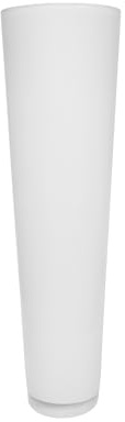 Jarron de Suelo de Cristal Blanco 25x25x90 cm