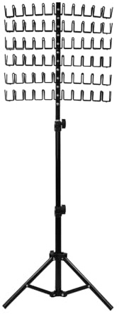 120 PEGS Flowing Hair Rack réglable à 2 côtés pour cheveux avec support d'outils