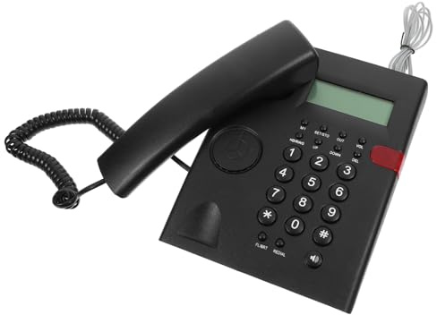 CONGARTENO Téléphone Fixe Filaire à Grandes Touches avec Affichage Appels Entrants Facile Utilisation pour Seniors et Adapté Maison et Bureau
