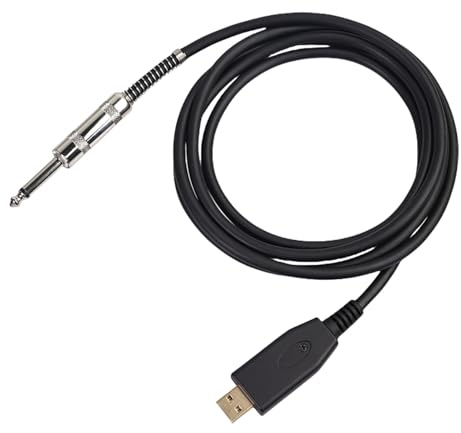 Câble de guitare professionnel USB vers 6,35 mm pour ordinateur studio USB