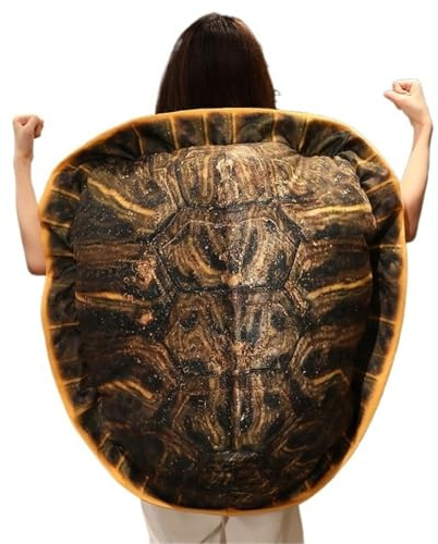 KUKUShining Turtle Shell Plush, Wearable Stuffed Animal Cushion Soft Pillow Plushies Toy Tortoise Costume Gift for Birthday Christmas