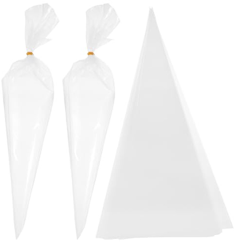 DEARMAMY 50Pcs Large Capacity Cement Sealer Bags for Masonry Grout and Mortar Reusable Tile Grout Pouch with Cuttable Tip for Efficient Construction and Pointing Work