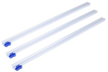 Healeved 3 Pezzi Set da 3 Taglierine per Pellicola Trasparente a Scorrimento Bidirezionale da 32 Cm, Lama Riutilizzabile per Pellicola Alimentare e Carta da Cottura, Dispenser Taglierina