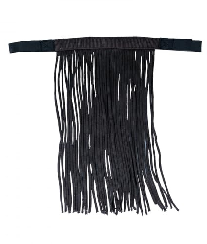 Horze Cavalli mosche fransen, paravamosche per cavallo e pony, nero, F