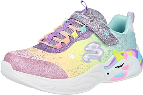 Skechers Fille Unicorn Dreams Shoes, Purple Textile Multi Trim, 28 EU