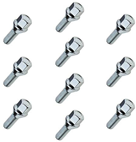 10x Radschrauben M12x1,25 24mm Radbolzen Kegelbund Kegel SW17 Längenauswahl