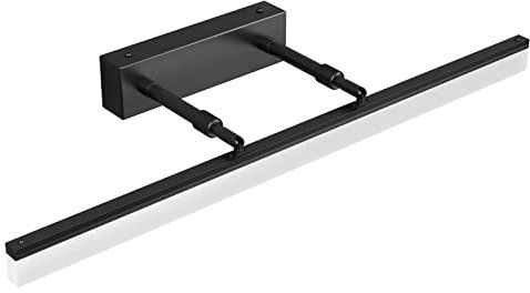 Klighten 14W LED Spiegellampe Badezimmer Spiegelleuchte aus Edelstahl 180° Einstellbar LED Bad Beleuchtung Schranklampe Wandleuchte IP44 Warmweiß 3000K, 60CM/23.6IN