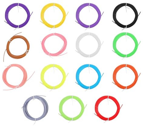 AOKWAWALIY 15pcs 15 3D Printing Pen Refill 3D Printer Pen 3D Pen Filament Refills Pla 3D Pen Refill 3D Printing Filament Bundle 3D Printer Filaments Accessories Plastic Child Earth Tones