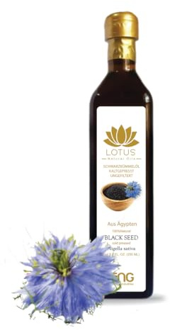 Premium Ägyptisches Schwarzkümmelöl kaltgepresst [100% naturbelassen] - Schwarzkümmelöl 250ml (1er Pack) - Auch Ideal für Haut, Haare & Immunsystem