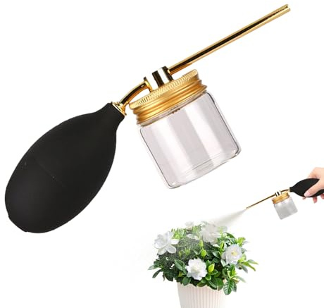 Dépoussiéreur de jardin | Applicateur de plumeau de jardin portable, applicateur distributeur ergonomique avec récipient amovible pour pelouse, abeille en pot, rampant, jardinage intérieur