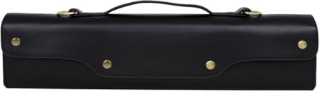 GETAJGHSD Bolsa para Flauta Portátil Negra Correa de Hombro Resistente y Diseño de 16/17 Orificios para Uso en Exteriores y Actuaciones