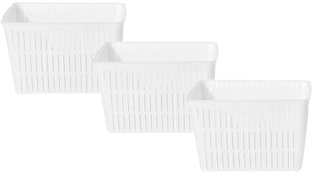 AlcoFermBrew 3 x Moule à fromage 16x12x11cm - 1.5kg - | Forme à fromage | Moule à faisselle | Fromage maison