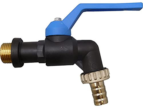 Suinga Grifo Jardin Esfera Antihielo 1/2 | Grifo Exterior Antihielo 1/2 hasta -20°C | Grifo jardin negro antiheladas Polipropileno