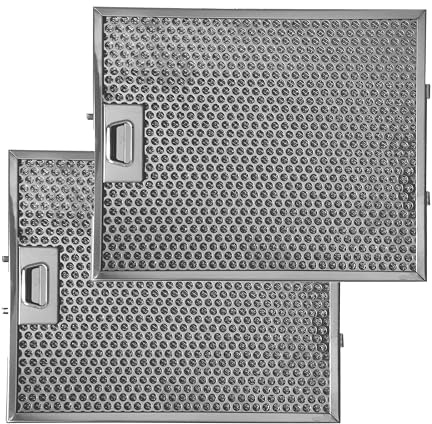 NEG Fettfilter-Set 2x FF15E-15, Edelstahl, 33,8x27,7 cm | Kompatibel mit NEG15-ATx, NEG15-ATx+, NEG15-TDL+, NEG15-DC, NEG15DC+, NEG15DCST