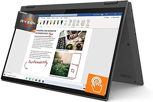 Lenovo Computer portatile Flex 5 14 2-in-1, display touch FHD da 14 pollici, Ryzen 7 5700U, 16 GB di RAM, SSD PCIe da 512 GB, grafica AMD Radeon, Bluetooth, webcam, tastiera retroilluminata, lettore