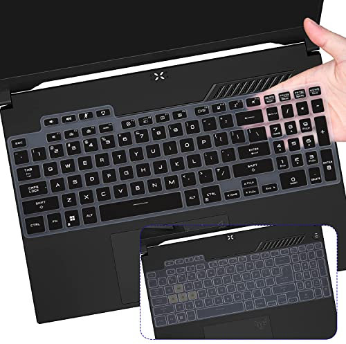 2 coperture per tastiera ASUS TUF per gaming 2024 2023 2022 F15 FX507 FX507VU / F17 FX707 / F16 FX607JV, Dash 15 F15 FX517, A16 FA607PI FA617NS 16 pollici, A15 FAA. 507NU / A17 FA707RM Skin