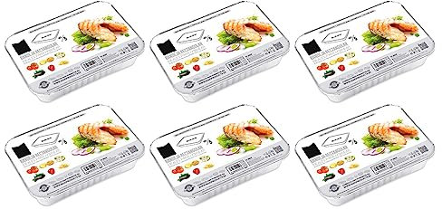 Acan Tradineur - 6 Packs de Bandejas de Aluminio - Apto para Todo de Alimentos - Resistente e higiénico - 5 Unidades por Pack - 31 x 21 x 5 cm - 30 Unidades Totales