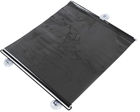 Amosfun 2stücke Saugnapf-sonnenschutzvorhang Für Balkontüren Einstellbare Tragbare Und Leichte Verdunkelungsgardine Schwarz Für Büro Und Schlafzimmer