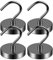 Grtard 4 Stück Magnethaken, robust, starker Magnethaken für Kreuzfahrtkabinen, große Magnethake, Magnete mit Haken zum Aufhängen, Kreuzfahrt, Vorhang, Zuhause, Küche, Arbeitsplatz