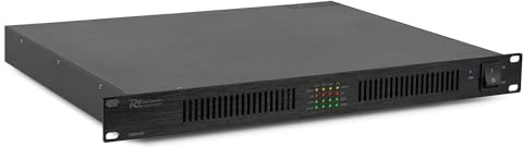 Power Dynamics PMDA4120 Multi Zone Amplifier, 4-Channel 100V Installation Amplifier with Class-D Power, 4x120W RMS, Multi Room Audio System for Commercial PA Installations