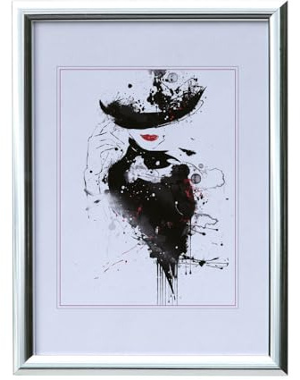 Kunststoffrahmen Klarglas Bilderrahmen Frame Foto Collage Portraitrahmen Glasscheibe PS-1: Farbe: Silber | Format: 30x45