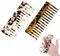 2Pcs Wide Tooth Comb 5.9 Inch Mini Acetate Comb Small Leopard Hair Detangling Comb Portable Travel Purse Comb No Handle Pocket Comb for Thick Wavy Curly Straight Hair Wet and Dry Hair