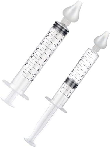 2er-Pack Baby-Neti-Wascher, wiederverwendbarer Nasenreiniger, tragbares Baby-Nasenreinigungsgerät, 10 ml Nasenspülung, sicher und praktisch für Babys