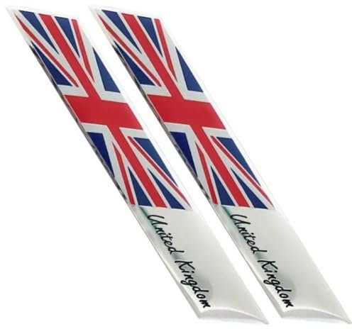 Lpitoy Badge Emblème De Voiture Drapeau Anglais 3D, 2 Pièces, Autocollant Adapté À Carrosserie De Voiture, Drapeau Britannique, Autocollant De Pare-Chocs, Décalcomanies De Décoration