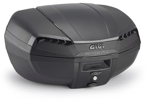 GI VI. E46NB E46NBB Topcase Koffer Monolock Riviera Triple Schwarz kompatibel mit E46 Givi Motorrädern und Rollern.