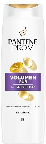 Pantene Pro-V Volumen Pur Shampoo 6x300ml für Feines, Plattes Haar, Reinigt Sanft und Schützt die Haarbindungen, Ohne Silikone, Mineralöle und Farbstoffe, Active Nutri-Plex Technologie