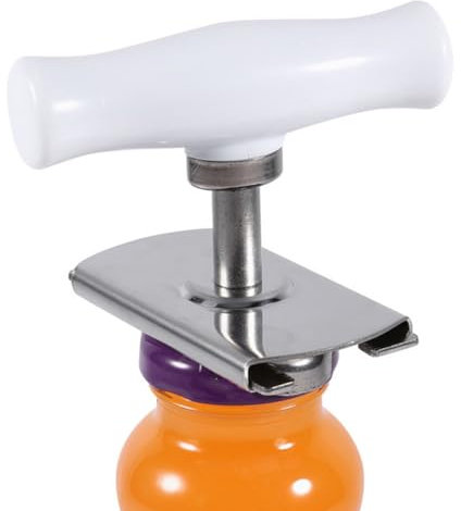 Alipis Flaschenöffner Edelstahl Anti Rutsch Glasöffner Küchenöffner Ergonomischer Griff Für Kleine Wasserflaschen Und Weithalsgläser Tragbar Platzsparend