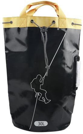 Kletterseiltasche – Seiltasche für Kletterseile, Rock Climbing | Organizer für Bergsteigen, Rucksack aus Leinen, faltbar, Seiltasche, 30 l, Consulte la descripción, Siehe Beschreibung