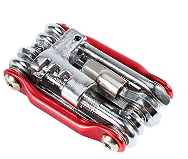 RiToEasysports Cycling Reparation Tools Kit-Essential 11-in-1 Bicycle Repair Tool Cykelficka Multifunktionsvikning för Cykelturer