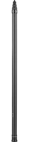 TFixol Perche à selfie en carbone réglable avec vis de 6,35 mm pour Insta 360 One X/One X2/One R Noir 3 mètres