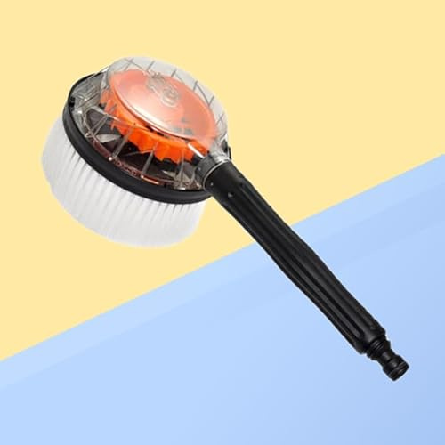 Alipis 1 Pc Brosse Lavage Voiture Rotative Automatique, Nettoyage Auto Pinceau à Eau sous Pression, Kit de Entretien Rapide sans Électricité pour Jante Peinture et Carrosserie Nettoyant
