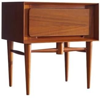 Comodino Comodino retrò Comodino Teak Mobili in Legno di Ciliegio Piccolo Mobiletto Mobili da Camera da Letto