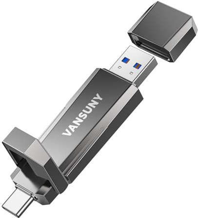 Vansuny USB C Pendrive 960GB Velocidad hasta 1000MB/s Disco Duro SSD Externo 960 GB con Puerto USB-C y USB A 3.2 Memoria USB 960 GB para iPhone 15, Mac, PC, Smartphone y Consola de Juegos