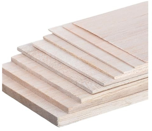 Madera sin terminar para bricolaje, 330 x 100 mm, ligera, para manualidades, manualidades, accesorios educativos de bricolaje, virutas de madera de balsa (10 unidades, 330 x 100 x 1 mm)