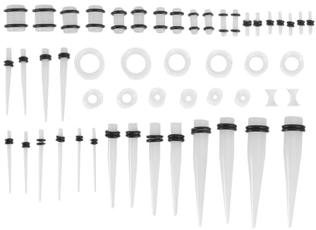 BESPORTBLE Piercing Orecchio in Acrilico 50 Pezzi, Stile Elegante | Gioielli Quotidiani e Uscite, per Amici e Familiari, Accessori Moda per Orecchie Forate