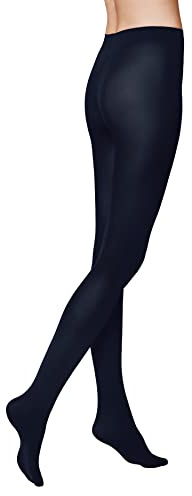 KUNERT Damen Strumpfhosen Mystique 100 blickdicht 100 DEN Marine 0880 44-46