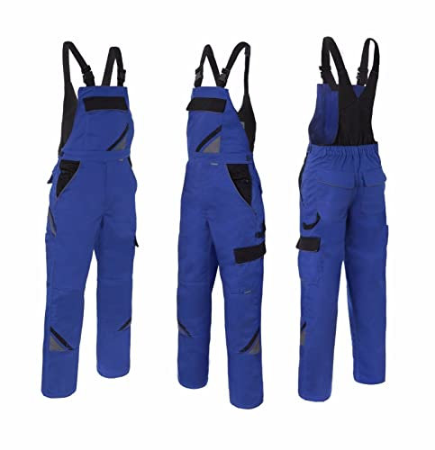 Professional Latzhose Arbeitslatzhose Sicherheitshose Arbeitshose Berufskleidung(PROF-LATZ-N) (54)