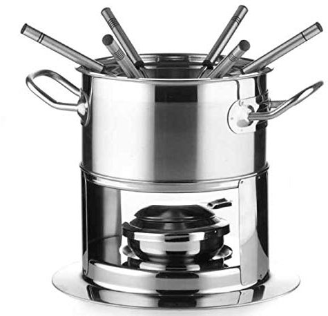 Fade 52196 Bourguignon Fondue - Juego de 10 piezas, color plateado
