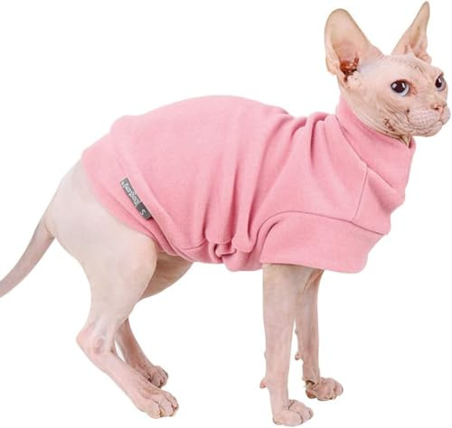 Hund Pullover - weiche und warm T-Shirt Hunde Winter Kleidung Mantel Katzenpullover für kleine Hunde Katzen S Rosa