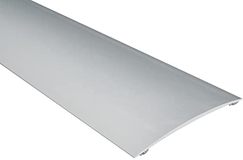 Effector Gewölbt Übergangsprofil Alu 100 cm 100x6 mm Silber Bodenprofil | Breites Profil, Stabile Konstruktion, Hohe Belastbarkeit