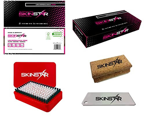 SkinStar Skiwachs-Starter Set 4-teilig Universal Wax - Alpin + Nordic + Board