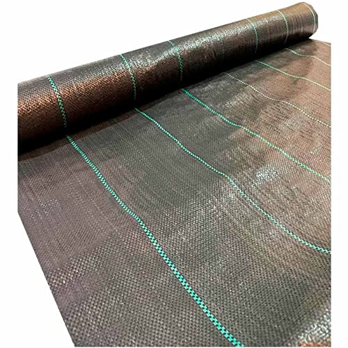 Acan Tradineur - Malla antihierbas, Rollo de Tela Protectora Permeable contra Malas Hierbas, Resistente al Desgaste y desgarro, contra UV (Negro, 1 x 50 m)