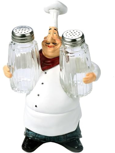Natudeco Escultura De Mesa De Resina, Figura De Chef De Cocina, Estatua De Chef, Estatua De Mesa, Adornos, Decoración del Hogar, Coleccionable para El Hogar, Cocina, Restaurante Bistro(A)