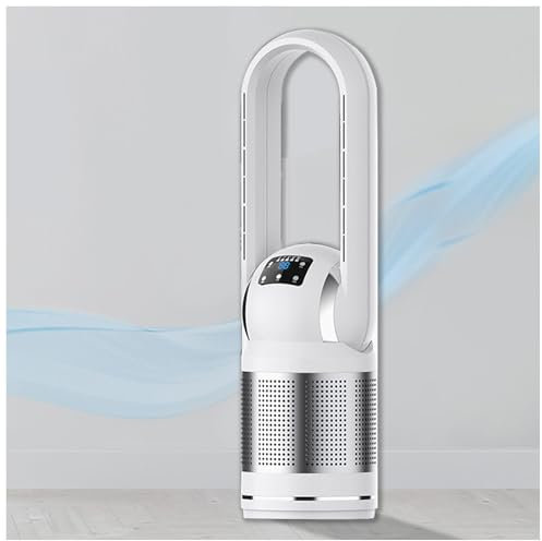 JUNZAI Ventilador de torre Con Control Remoto Pantalla Led torre Ventilador Aire Frio 3 Modos 8 Velocidades Ventilador de torre Silencioso Oscilación 80° Temporizador 8H