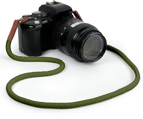 MyGadget Tracolla per Fotocamera - Cinghia Macchina Fotografica per Spalla o Collo - per Canon, Nikon, Sony, Fujifilm, Olympus, DSLR - Verde